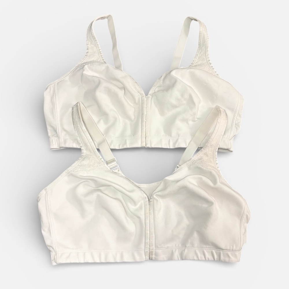 Lot of 2 Catherines White Bras Unpadded Plus Size 50DD